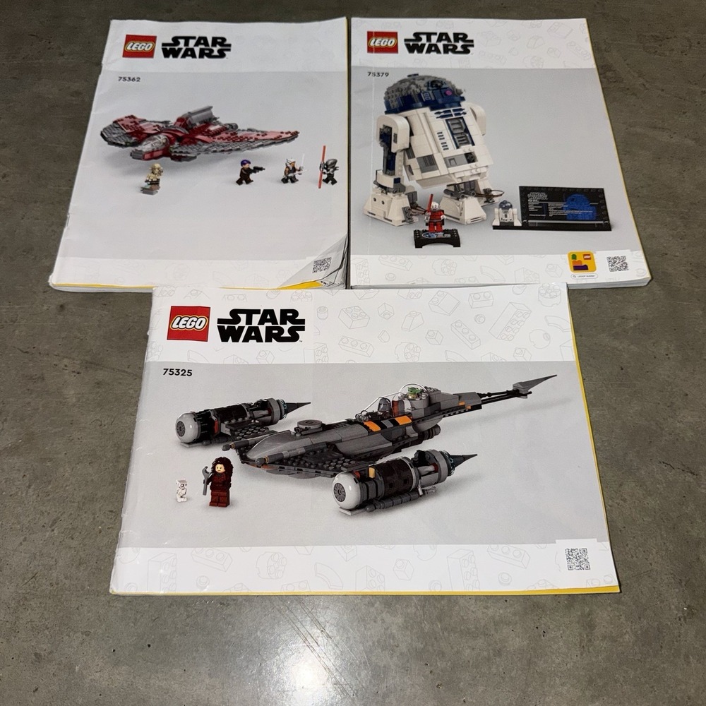 LEGO‎ Star Wars Instruction Manuals Lot 75325 75379 75362 Mandalorian